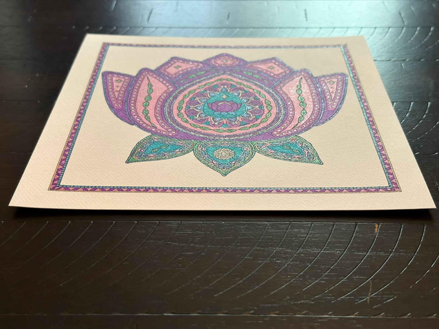 Lotus Mandala Print