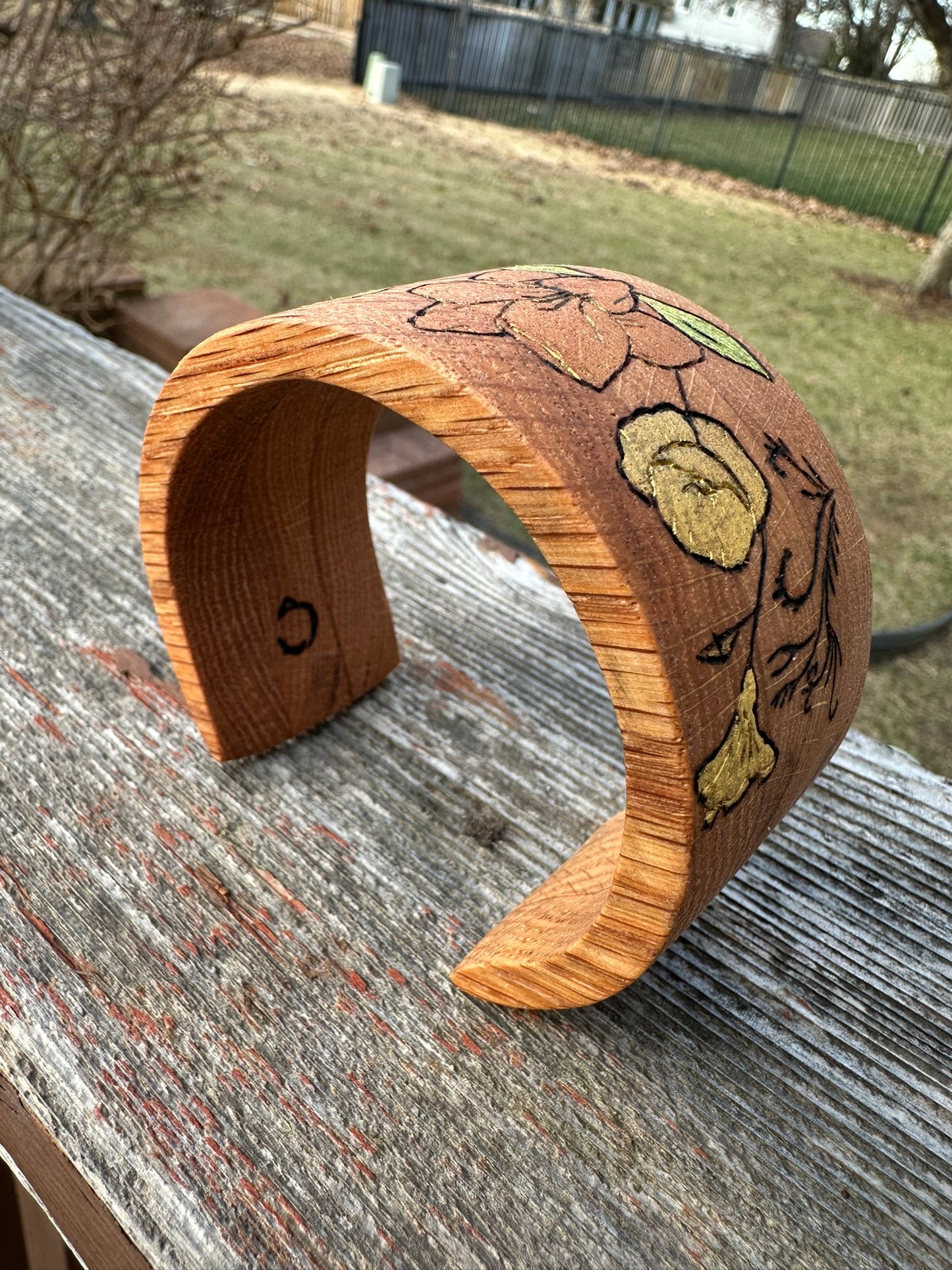 Red Oak Wood Bracelet