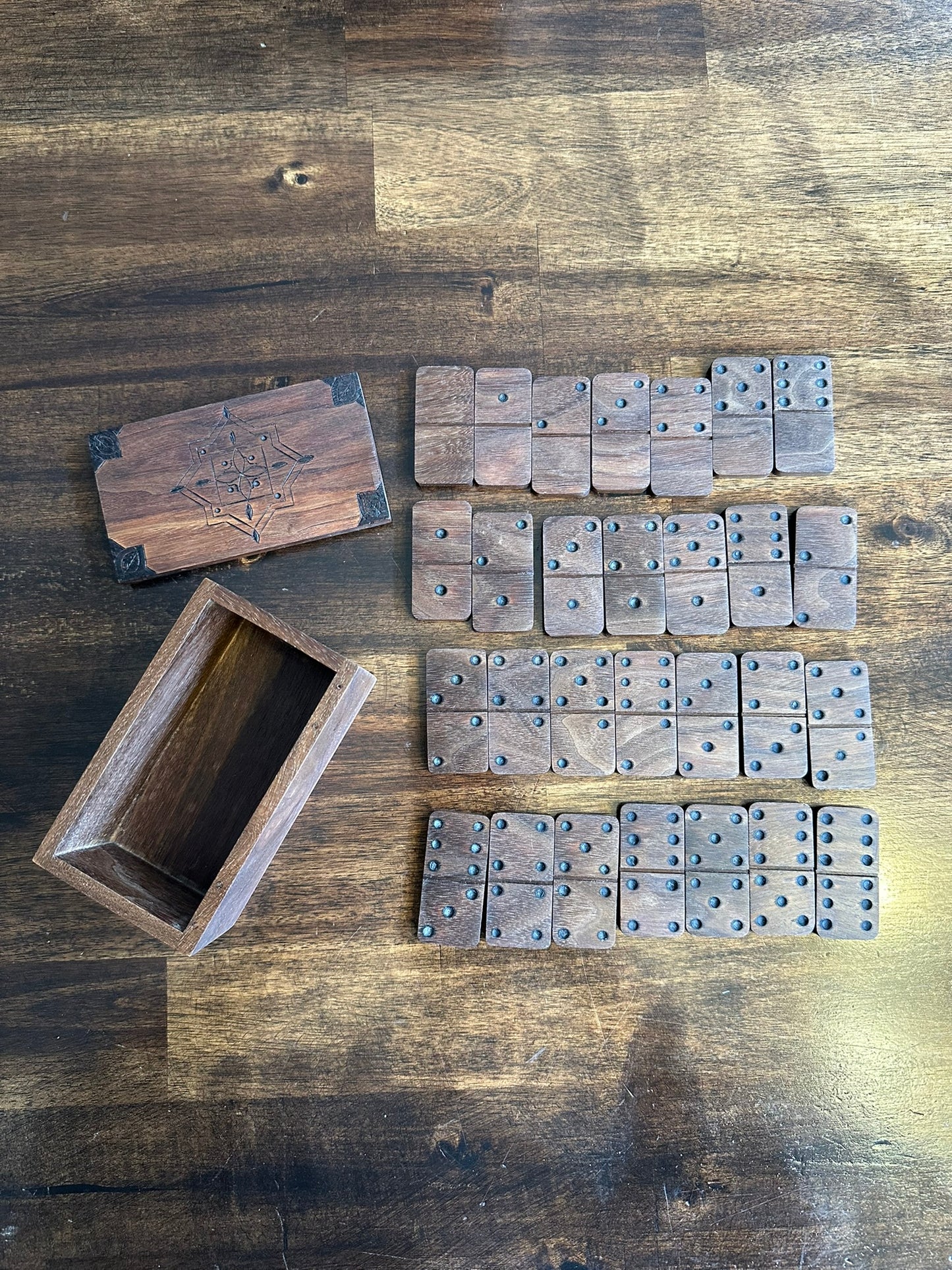 Walnut Domino Box
