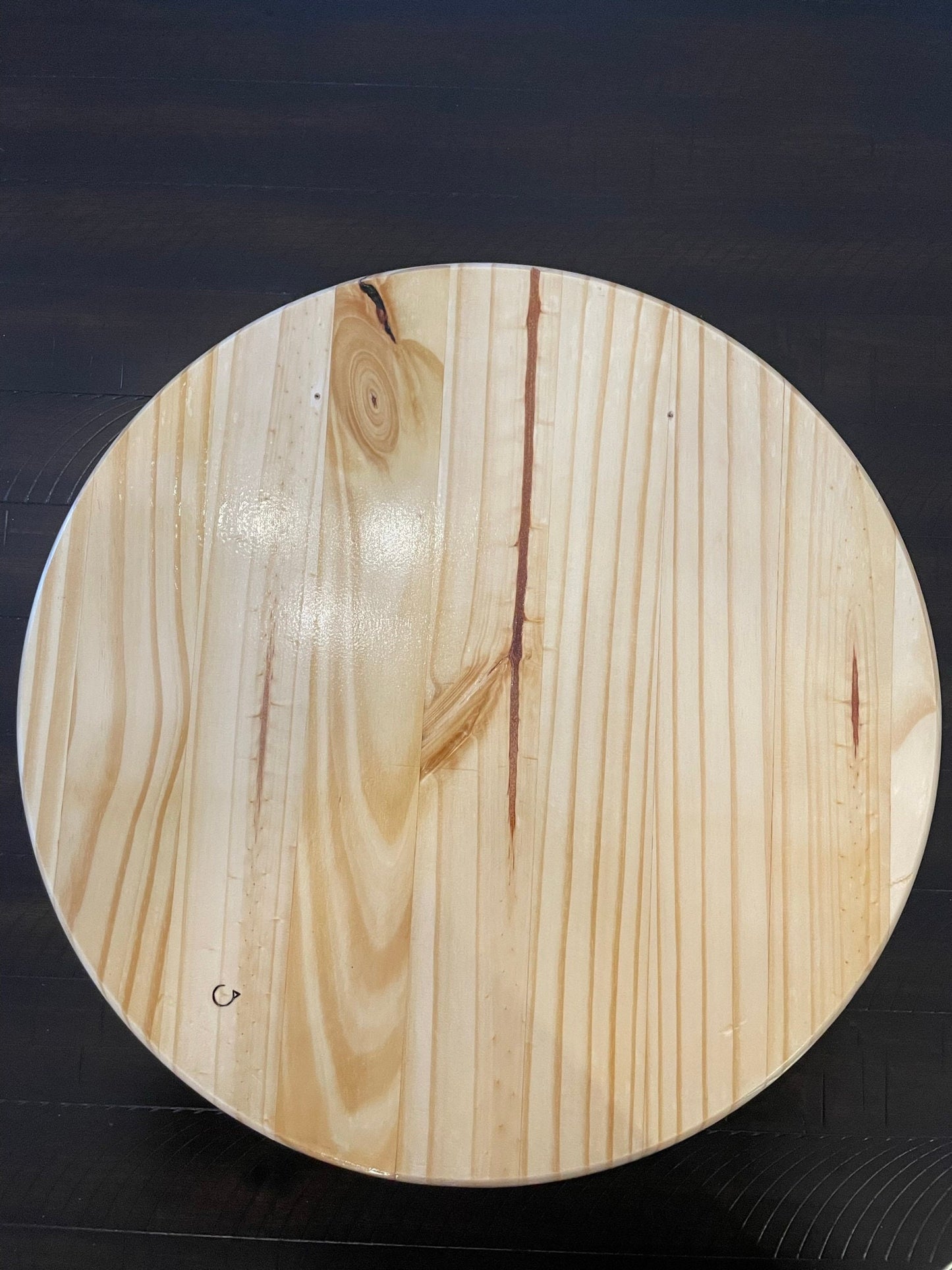 18 inch Round Pine Mandala - Perfect for Center Pieces or Wall Decor - features a lotus as well as floral and intricate foliage patterns