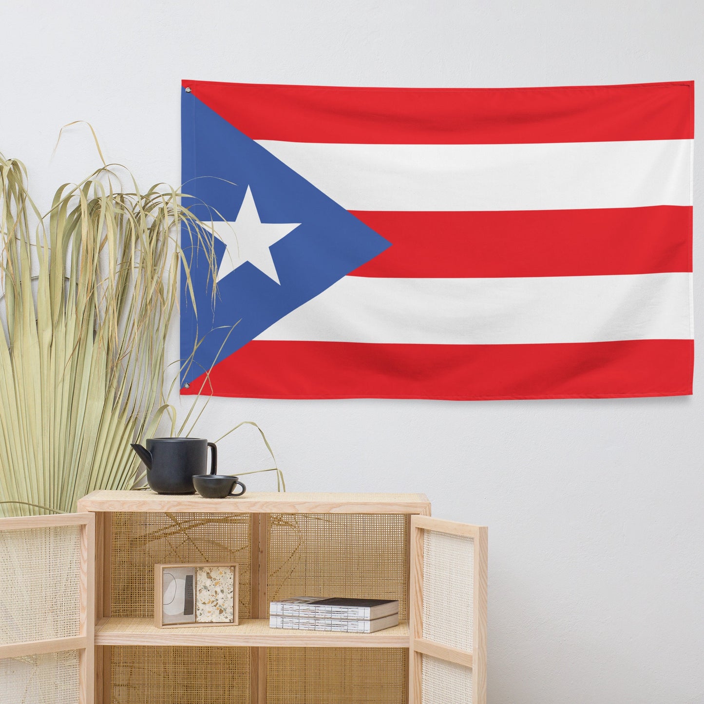 Polyester Knitted Puerto Rican Flag - Wall hangings for interior decoration - Boricua love - Taino Inspired - Carribean Island Pride