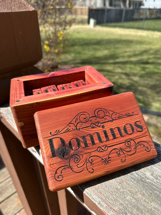 Cedar Domino Box