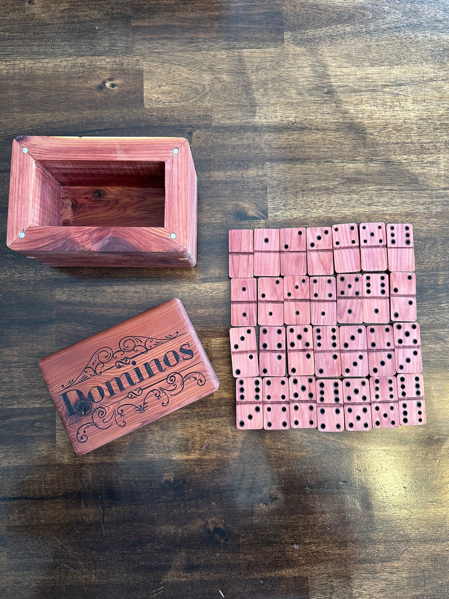 Cedar Domino Box