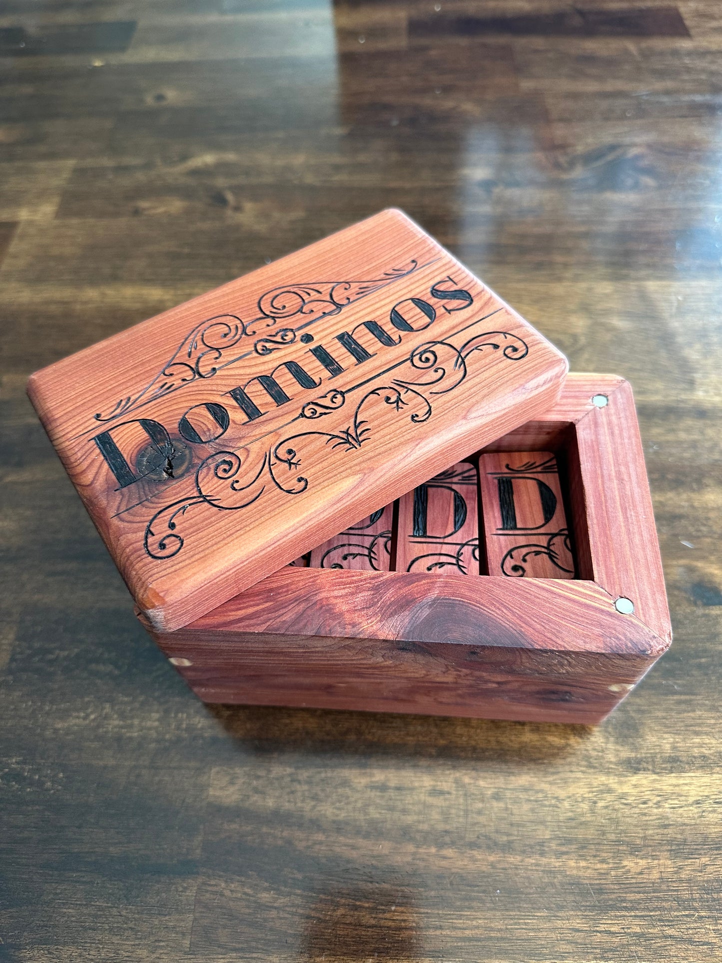 Cedar Domino Box