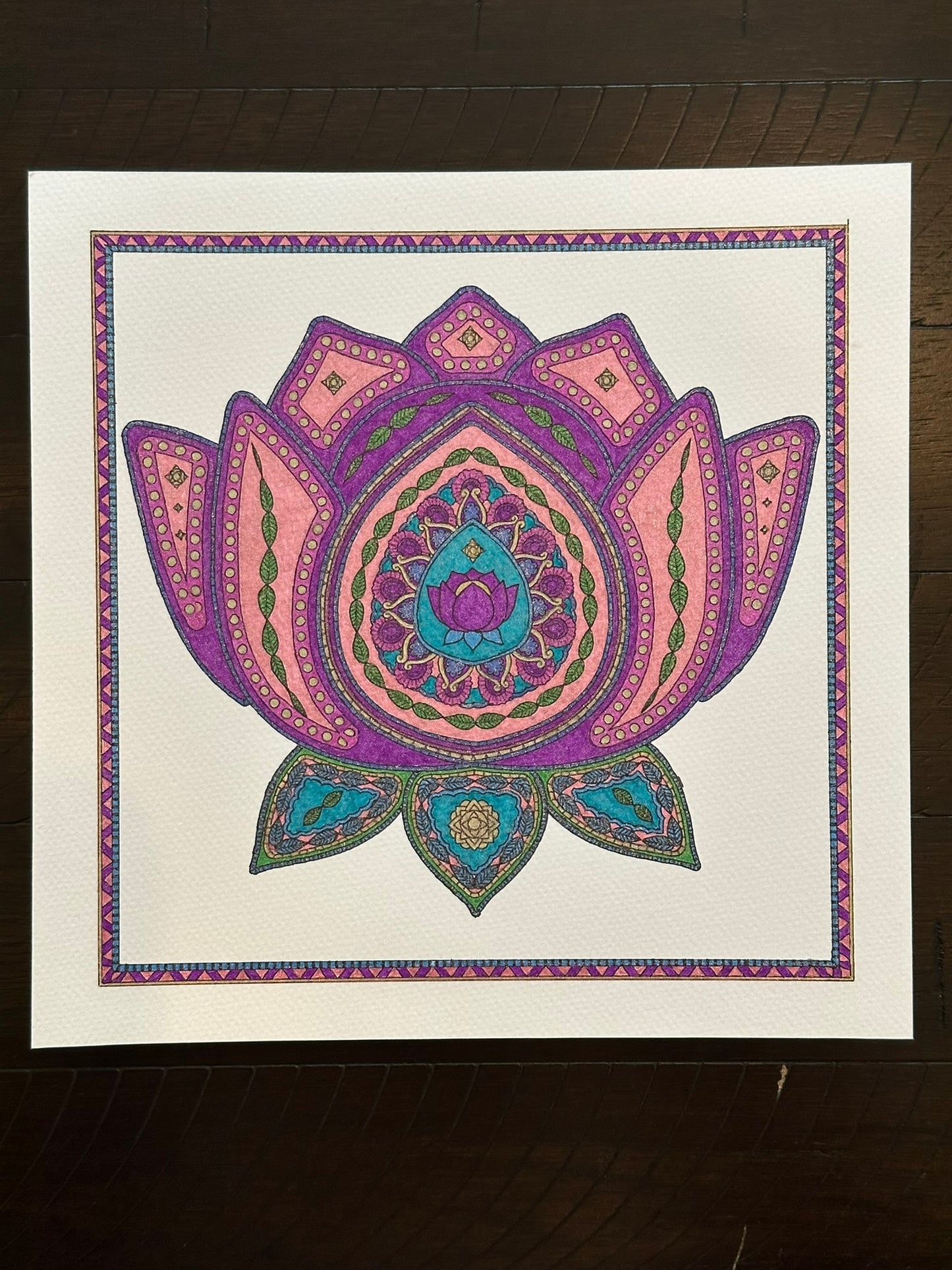 Lotus Mandala Print