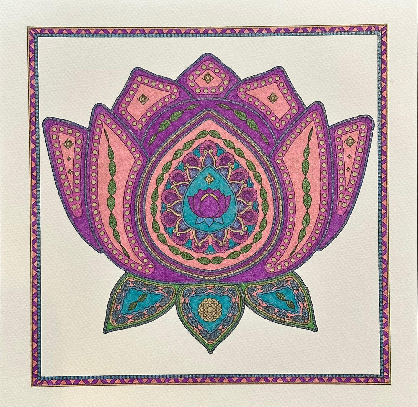 Lotus Mandala Print