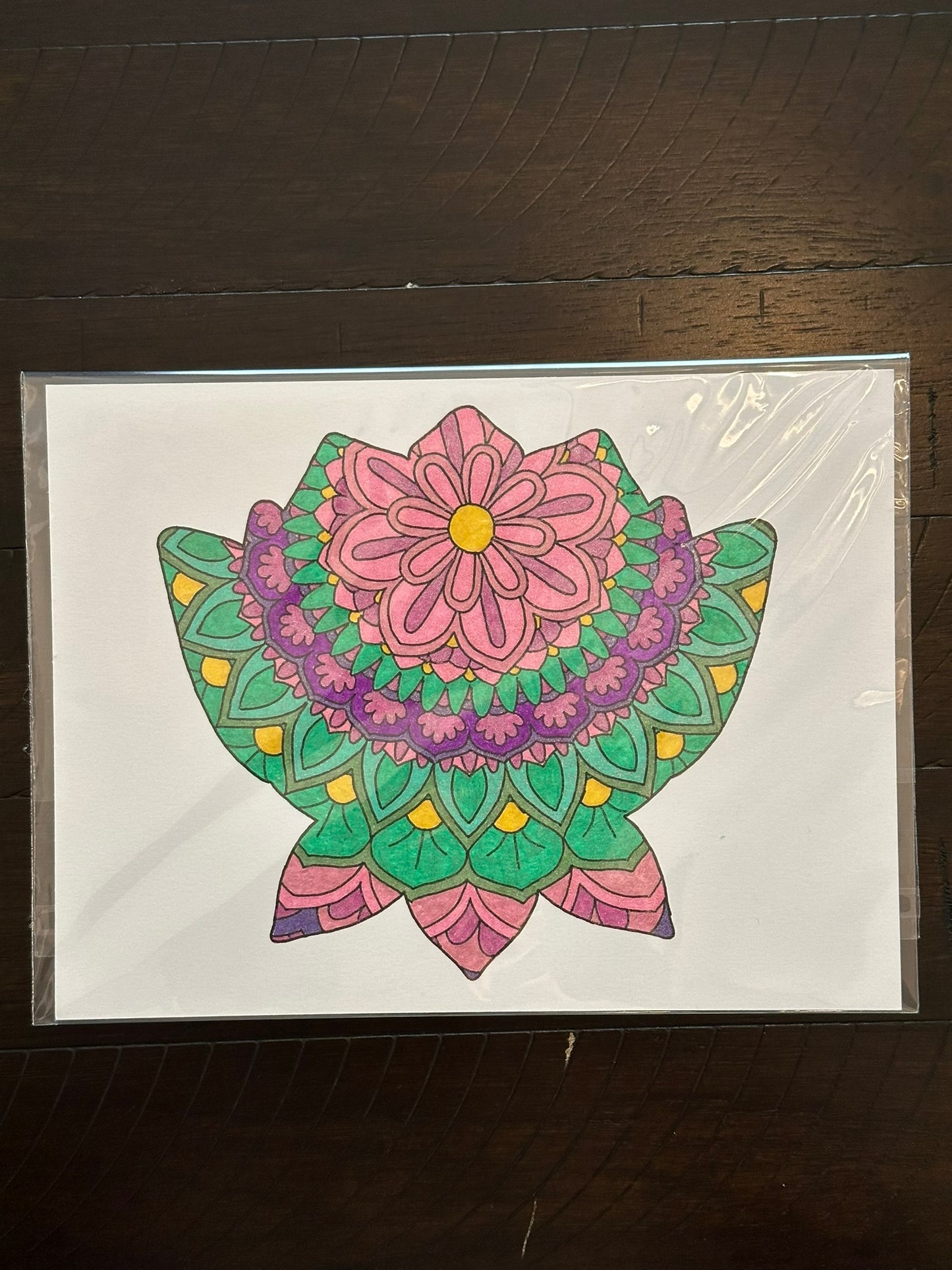 Lotus Plant Mandala Print