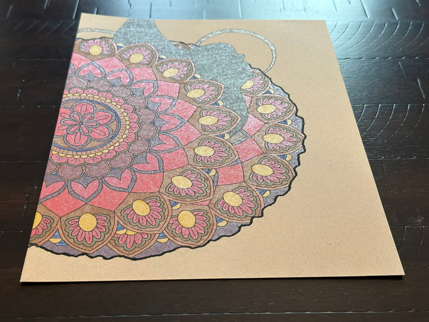 Sultry Hair Mandala Print