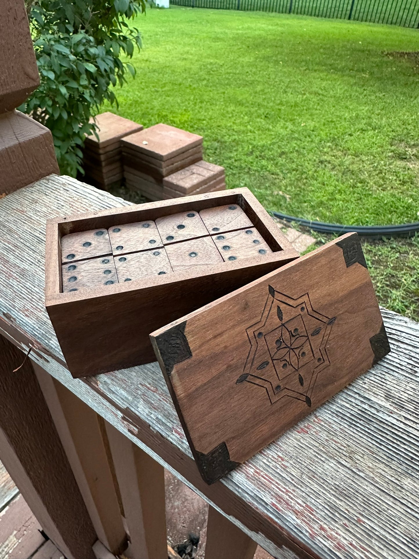 Walnut Domino Box
