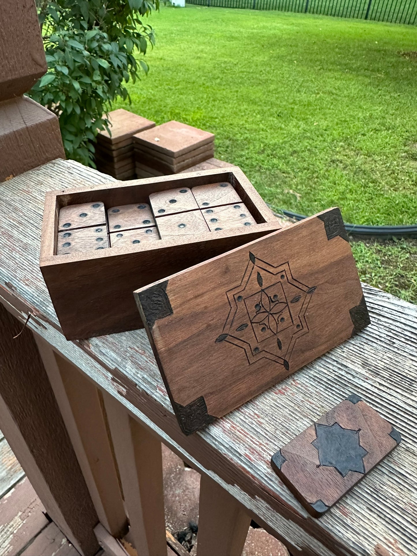 Walnut Domino Box