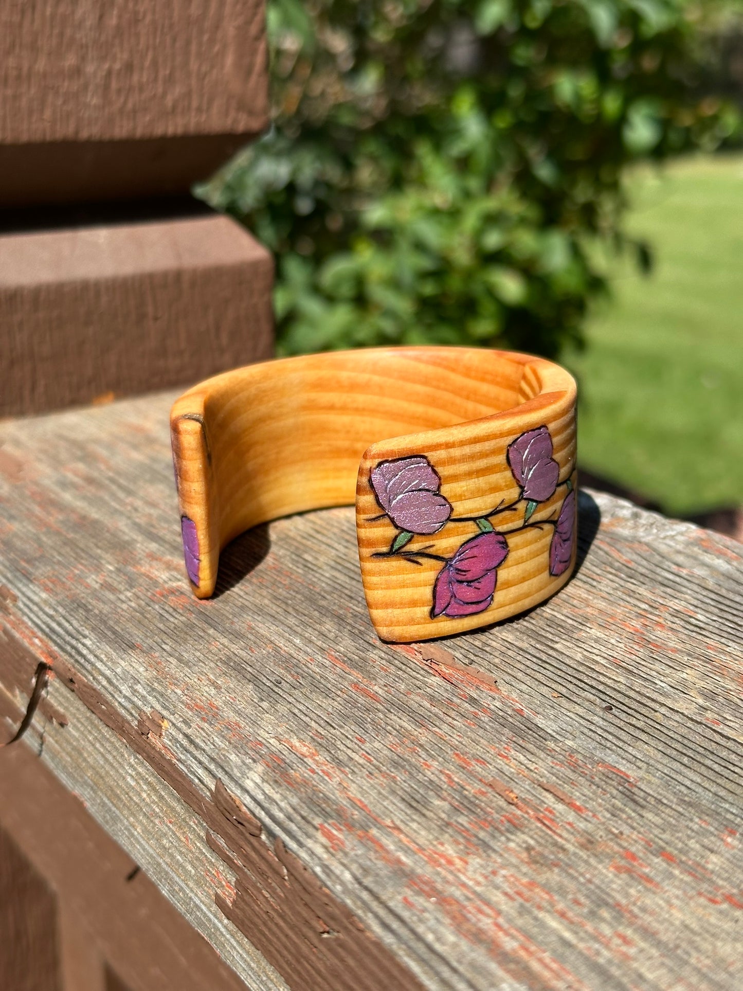 Wooden Rose Bracelet