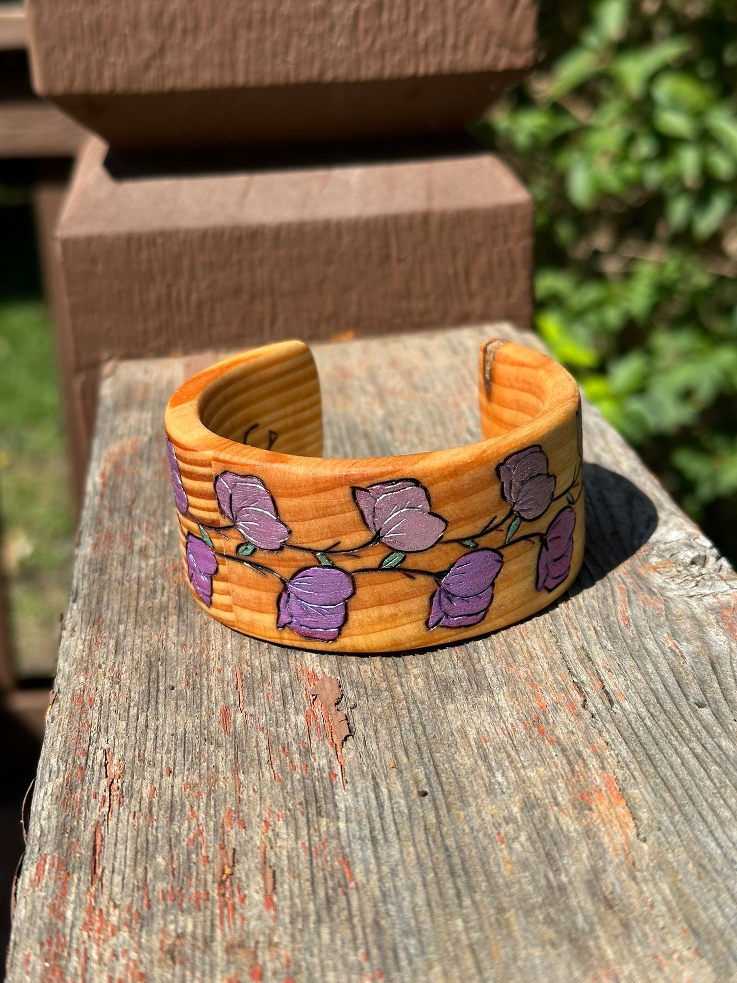 Wooden Rose Bracelet