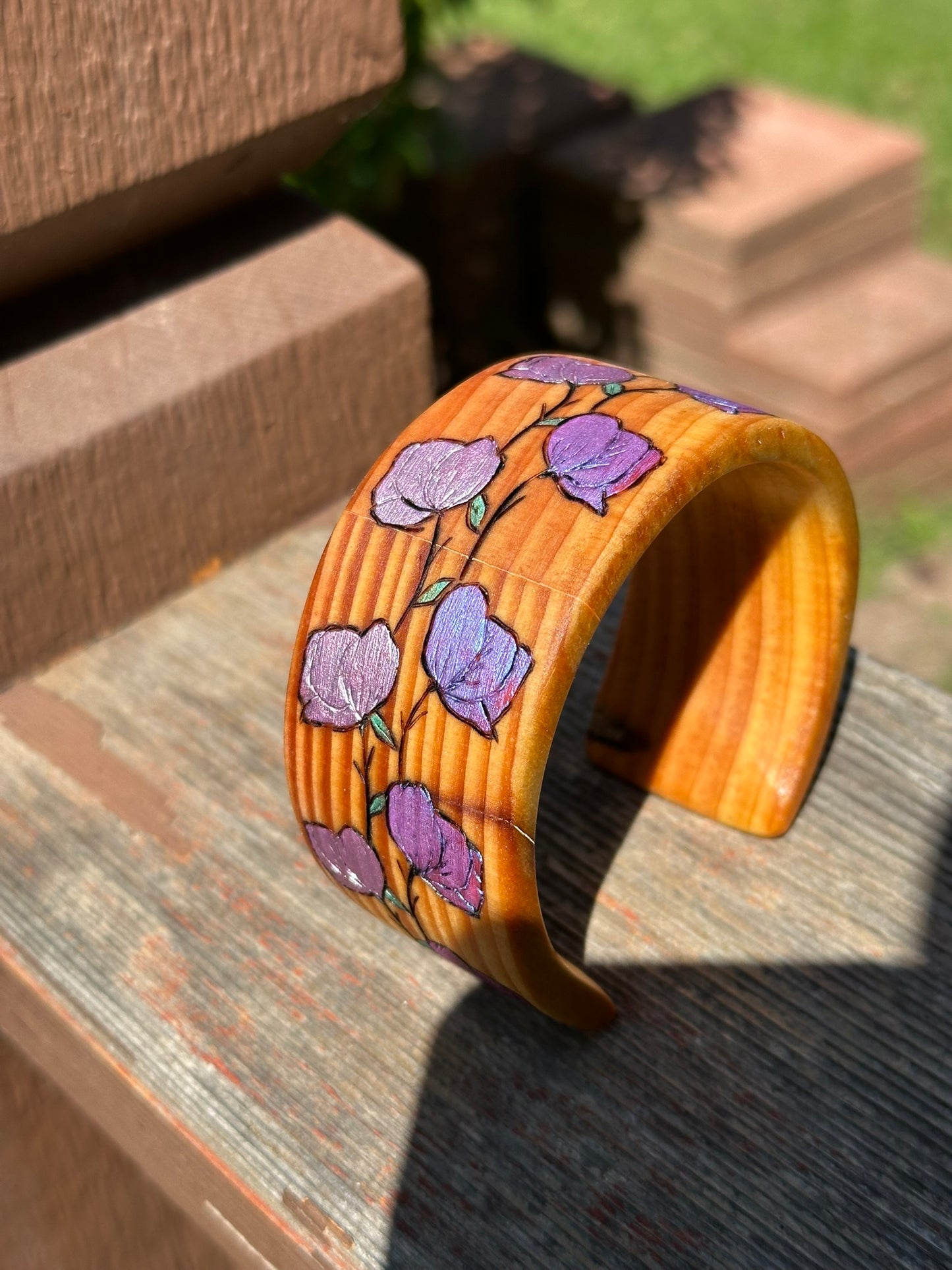 Wooden Rose Bracelet
