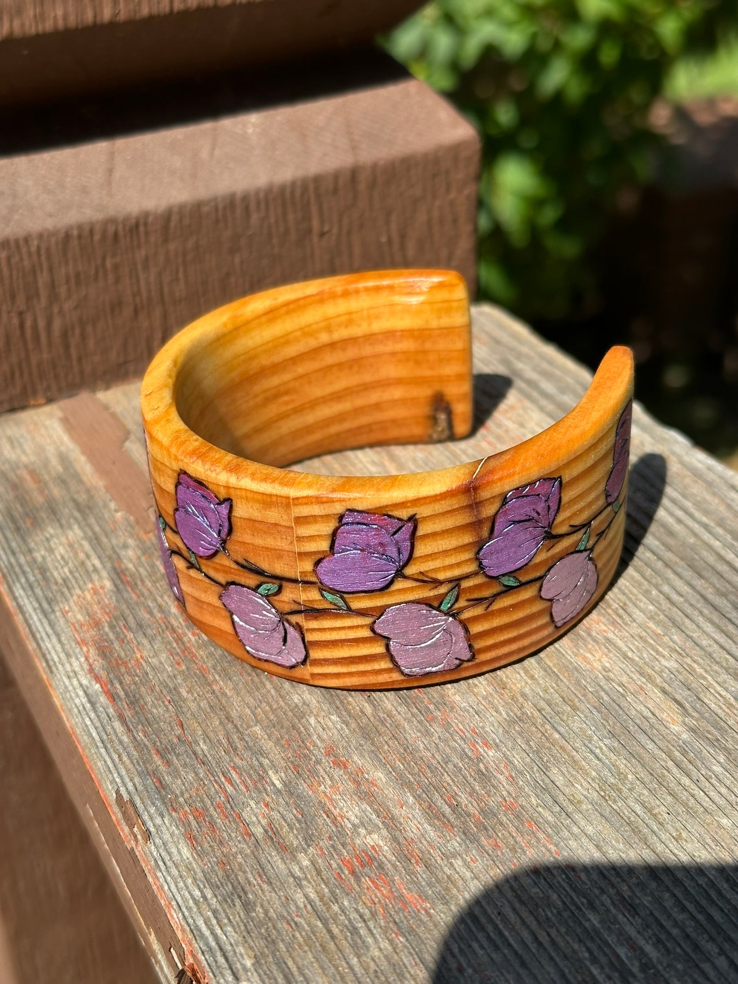 Wooden Rose Bracelet