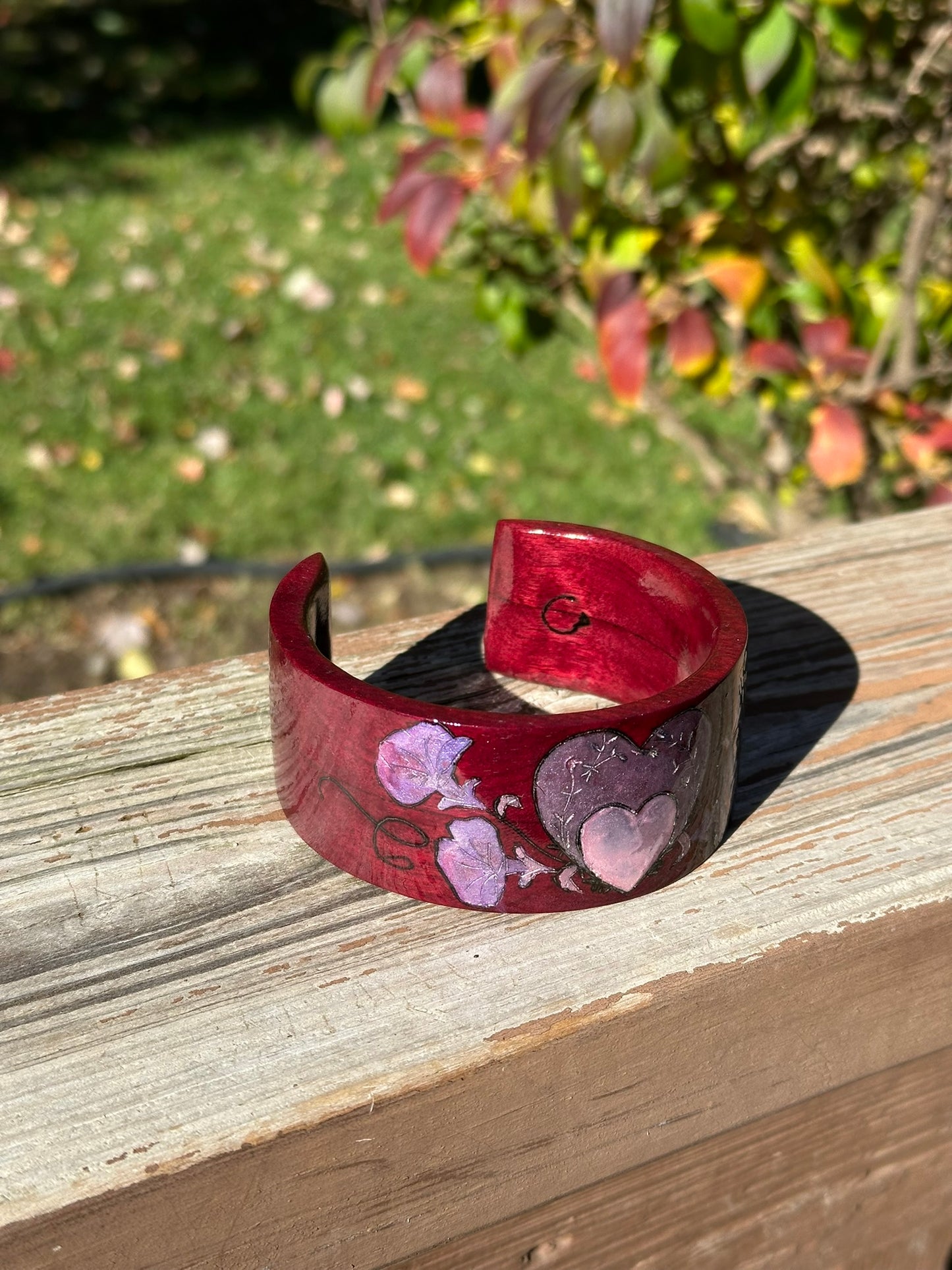 Purple Heart Wood Bracelet