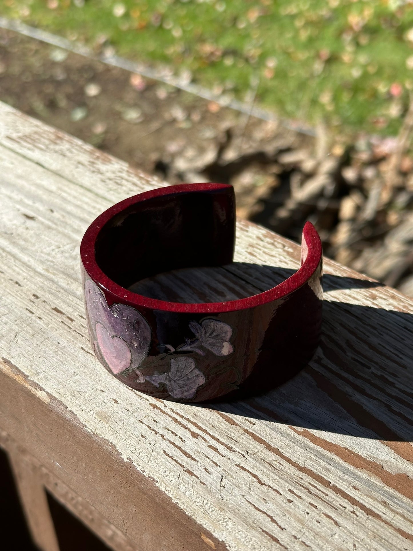 Purple Heart Wood Bracelet