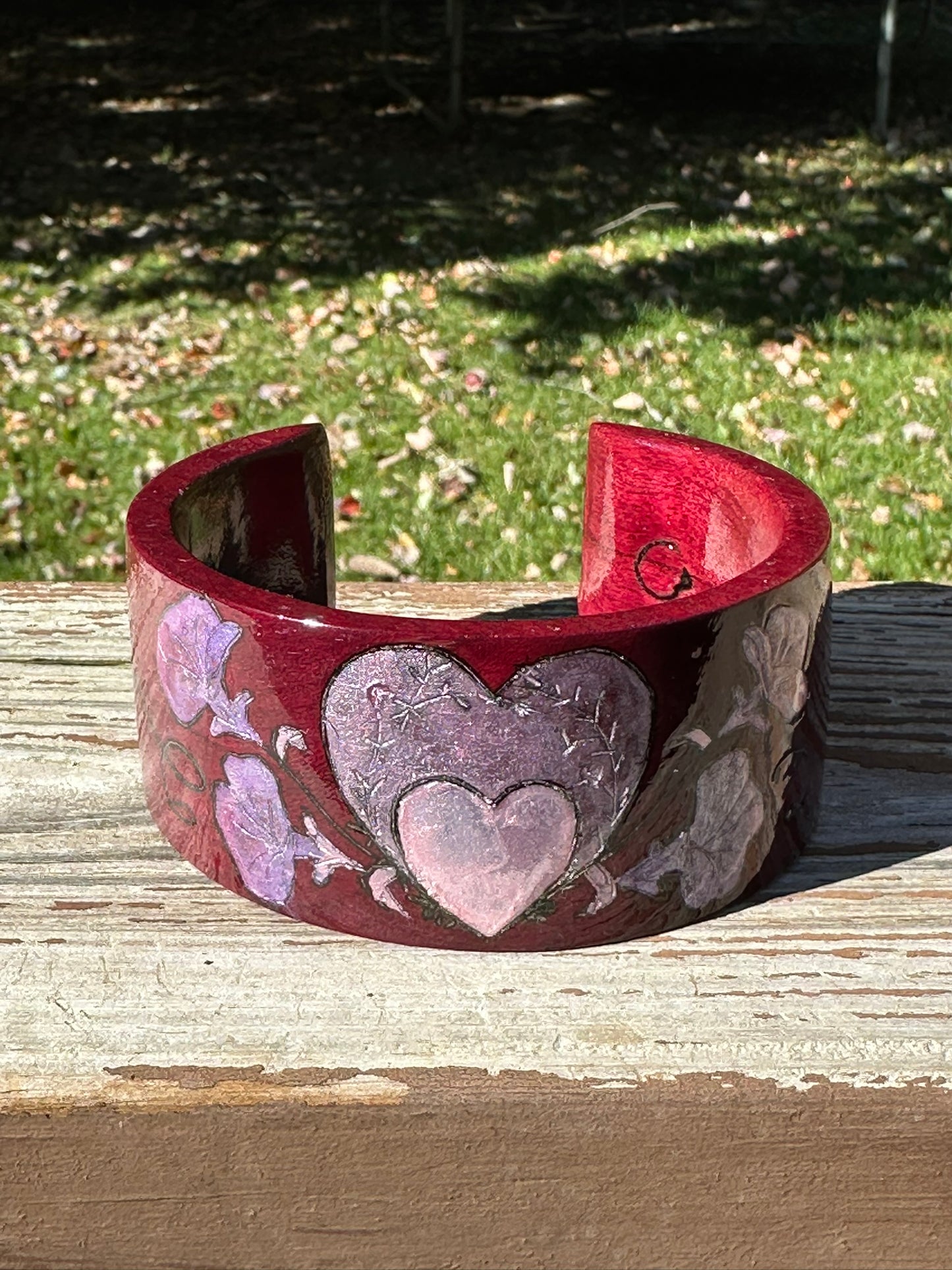 Purple Heart Wood Bracelet
