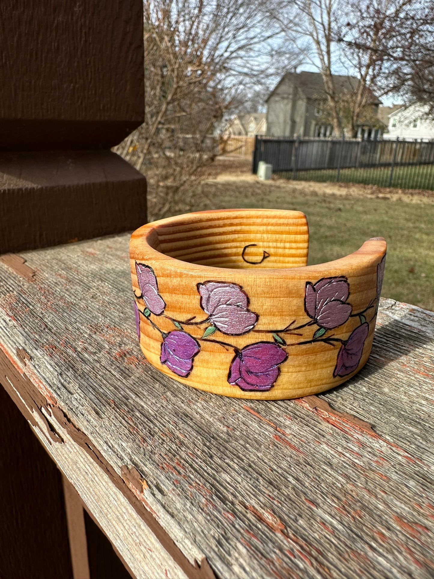 Wooden Rose Bracelet