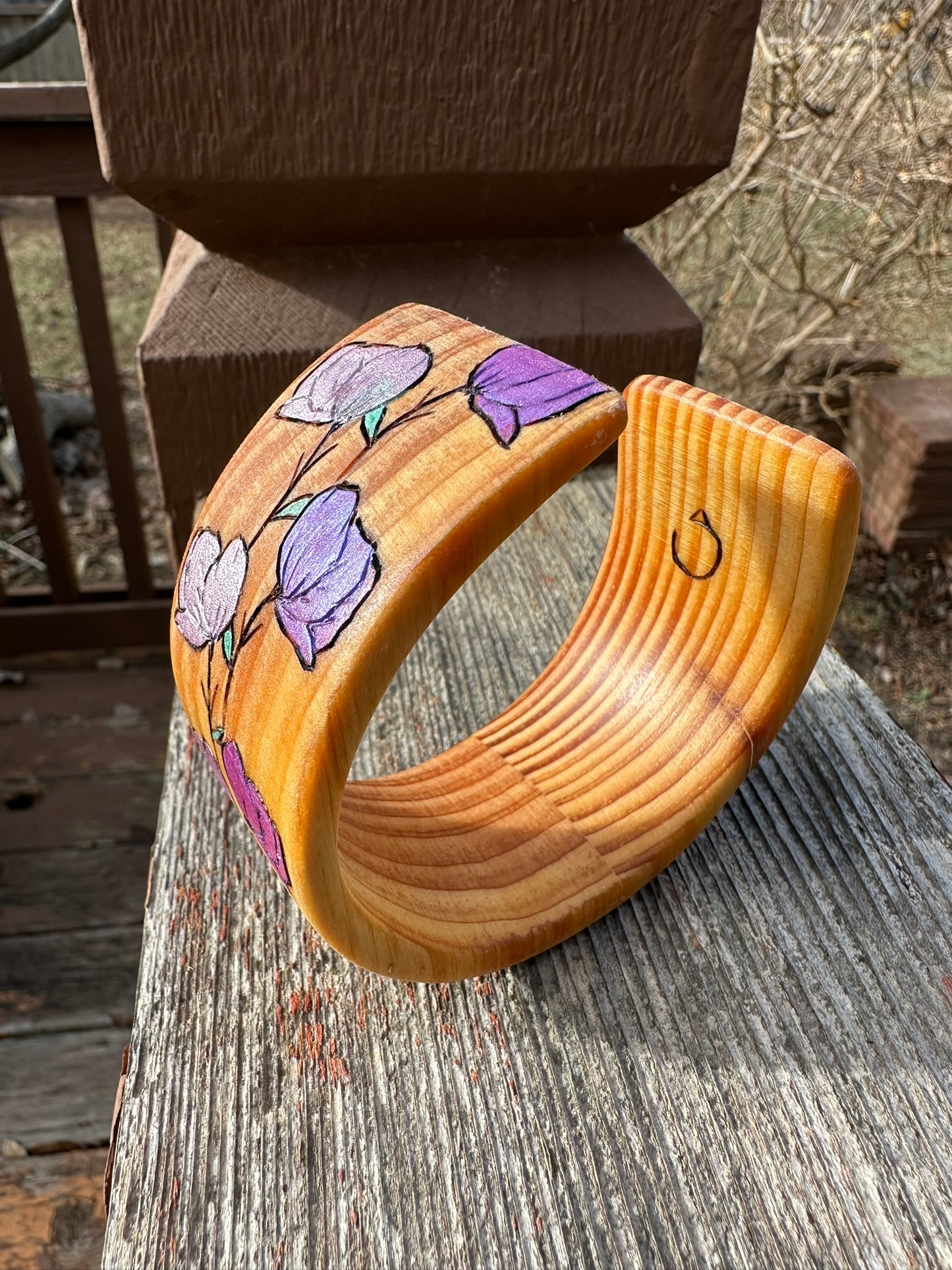 Wooden Rose Bracelet