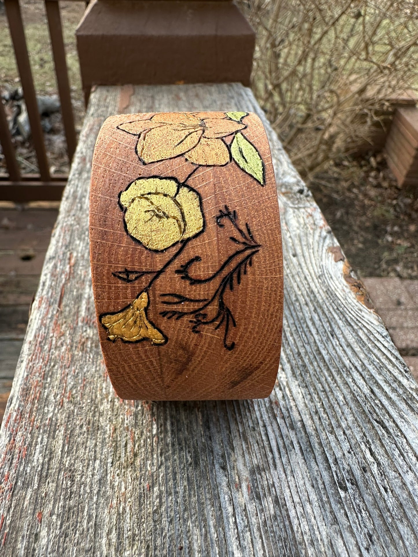 Red Oak Wood Bracelet