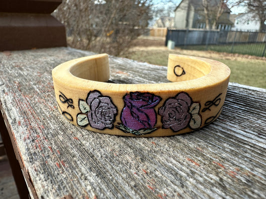 Thin Poplar Wood Bracelet