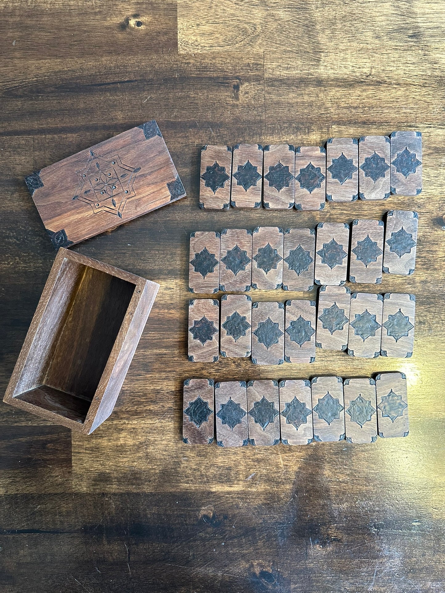 Walnut Domino Box