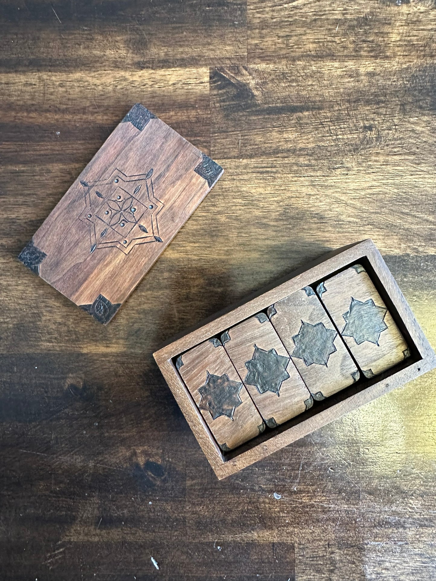 Walnut Domino Box