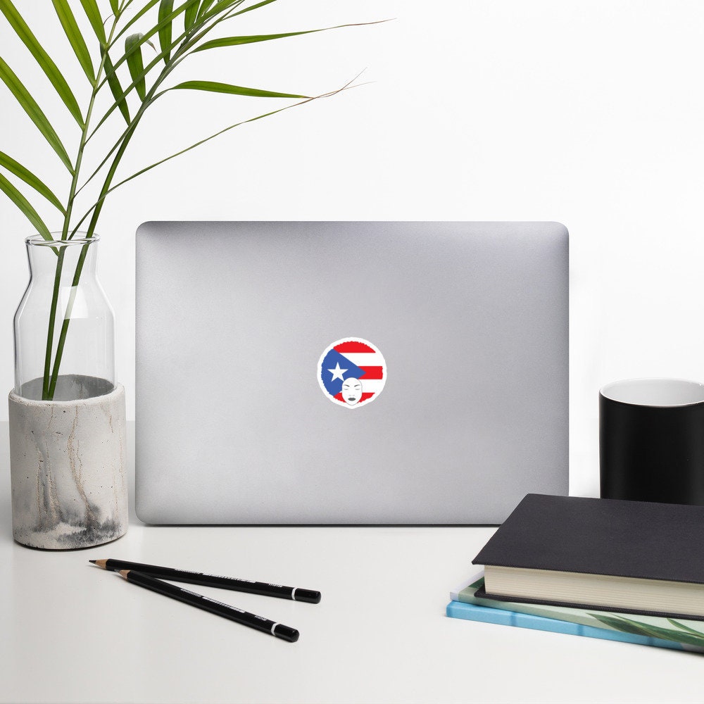 Bubble-free stickers with Puerto Rican Artwork