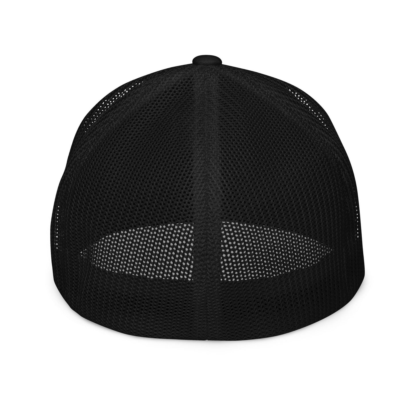 Closed-back trucker cap with an embroidered Puerto Rican love Icon on the front - Showing reverence for boricua culture and excellence