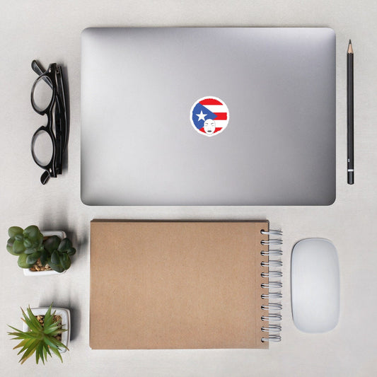 Bubble-free stickers with Puerto Rican Artwork