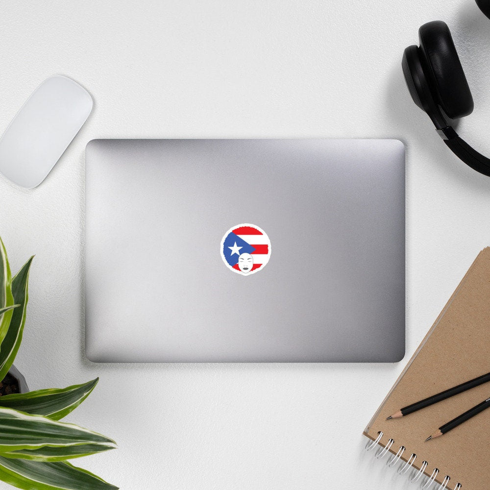 Bubble-free stickers with Puerto Rican Artwork