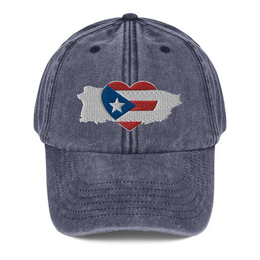 Vintage Hat with Puerto Rico Symbol