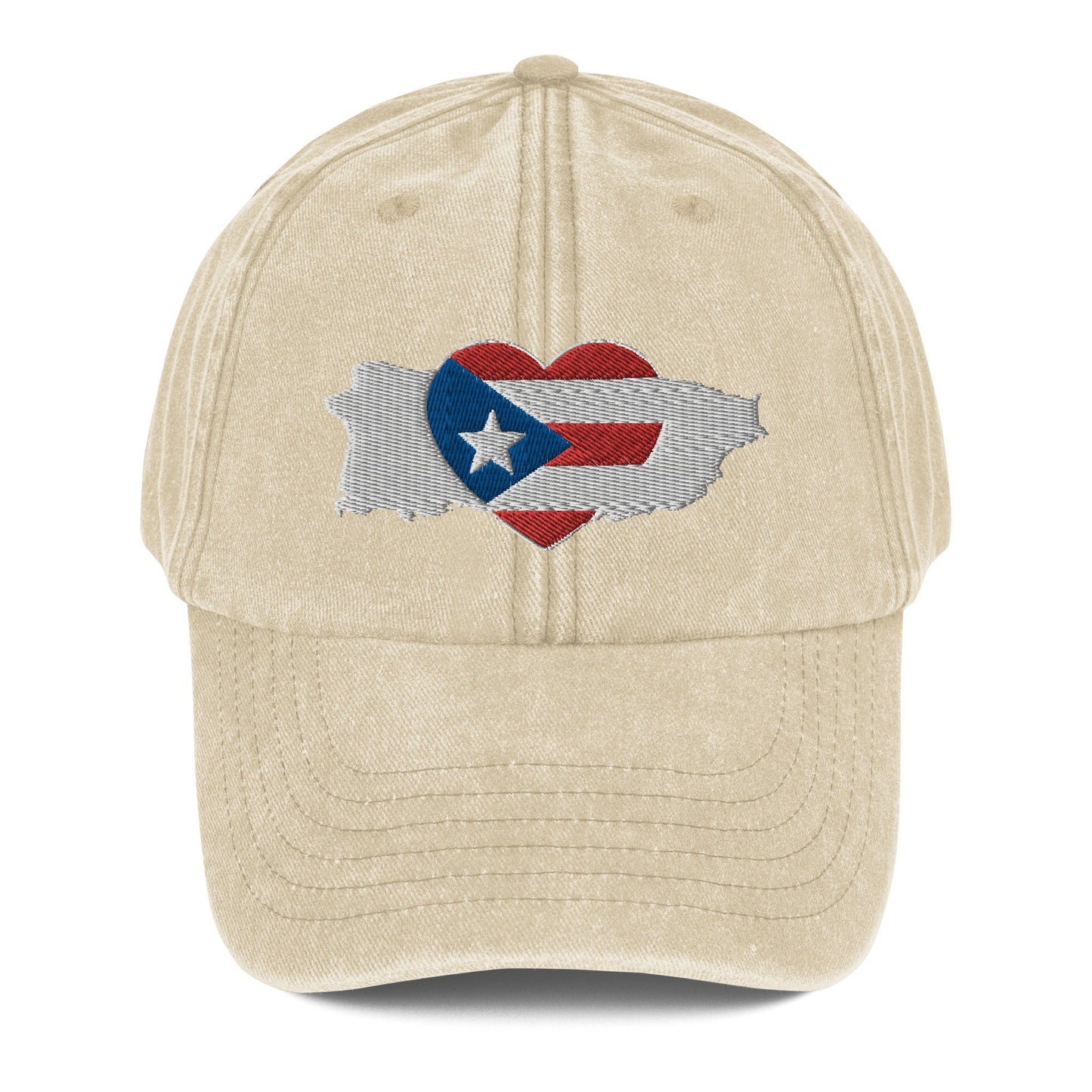 Vintage Hat with Puerto Rico Symbol